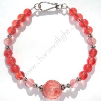 Strawberry Quartz Bracelet